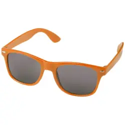 Okulary przeciwsłoneczne z plastiku PET z recyklingu Sun Ray - kolor pomarańczowy
