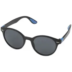Okrągłe, modne okulary przeciwsłoneczne Steven - kolor niebieski