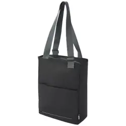 Aqua wodoodporna torba na zakupy o pojemności 14 l na 14-calowego laptopa wykonana z materiałów z recyklingu z certyfikatem G kolor czarny
