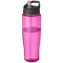 Bidon H2O Tempo® o pojemności 700 ml z wieczkiem z słomką - kolor różowy