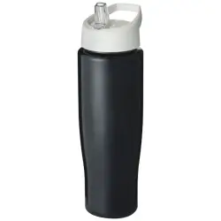 Bidon H2O Tempo® o pojemności 700 ml z wieczkiem z słomką - kolor czarny