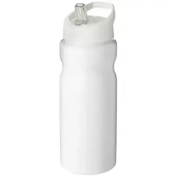 Bidon H2O Base® o pojemności 650 ml z wieczkiem z słomką - kolor biały