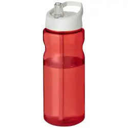 Bidon H2O Base® o pojemności 650 ml z wieczkiem z słomką - kolor czerwony