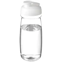 Bidon H2O Pulse® o pojemności 600 ml z wieczkiem zaciskowym - kolor biały