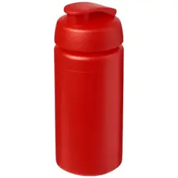 Bidon Baseline® Plus o pojemności 500 ml z wieczkiem zaciskowym i uchwytem - kolor czerwony