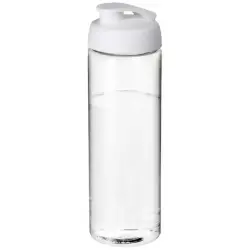 Bidon H2O Vibe o pojemności 850 ml z otwieranym wieczkiem kolor przezroczysty i biały