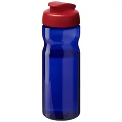 Bidon H2O Eco o pojemności 650 ml z wieczkiem zaciskowym kolor błękit królewski i czerwony