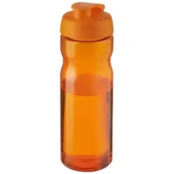 Bidon H2O Eco o pojemności 650 ml z wieczkiem zaciskowym - pomarańczowy