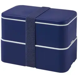 MIYO dwupoziomowe pudełko na lunch - niebieski