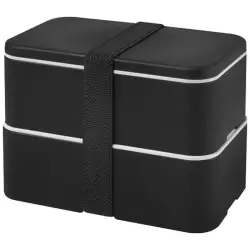 MIYO dwupoziomowe pudełko na lunch - czarny