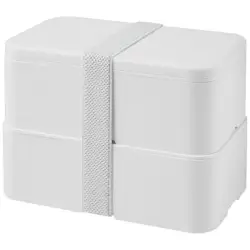MIYO Pure dwupoziomowe pudełko na lunch - biały