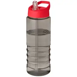 H2O Active® Eco Treble bidon z pokrywką z tutką o pojemności 750 ml - czerwony