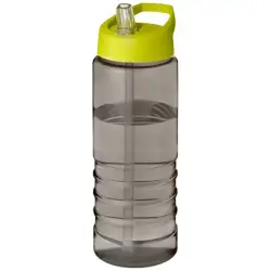 H2O Active® Eco Treble bidon z pokrywką z tutką o pojemności 750 ml - szary