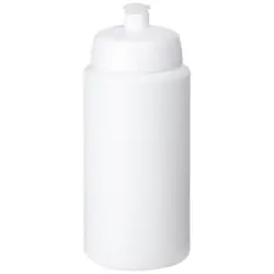 Bidon Baseline® Plus o pojemności 500 ml ze sportowym wieczkiem i uchwytem kolor biały