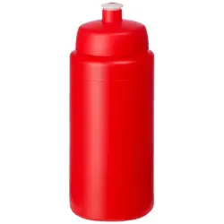 Bidon Baseline® Plus o pojemności 500 ml ze sportowym wieczkiem i uchwytem kolor czerwony