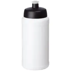 Bidon Baseline® Plus o pojemności 500 ml z wieczkiem sportowym kolor biały i czarny