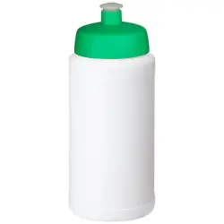 Bidon Baseline® Plus o pojemności 500 ml z wieczkiem sportowym kolor biały i zielony