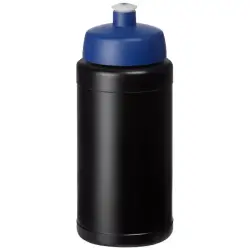 Bidon Baseline® Plus o pojemności 500 ml z wieczkiem sportowym kolor czarny i niebieski