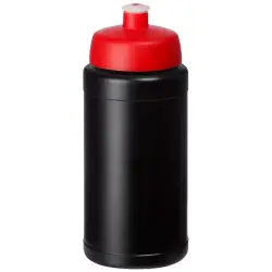Bidon Baseline® Plus o pojemności 500 ml z wieczkiem sportowym kolor czarny i czerwony