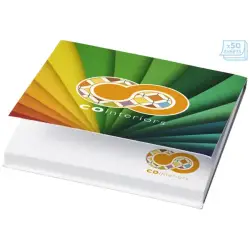 Karteczki samoprzylepne Sticky-Mate® 75x75 w miękkiej okładce kolor biały