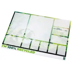 Notatnik Desk-Mate® w formacie A2 z materiałów z recyklingu kolor biały100 pages