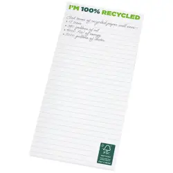 Notatnik Desk-Mate® w formacie A4 1/3 z materiałów z recyklingu kolor biały100 pages