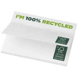 Karteczki samoprzylepne z recyklingu o wymiarach 100 x 75 mm Sticky-Mate® - kolor biały