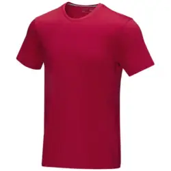 Męska koszulka organiczna Azurite z krótkim rękawem z certyfikatem GOTS kolor czerwony / M