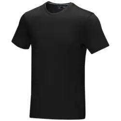 Męska koszulka organiczna Azurite z krótkim rękawem z certyfikatem GOTS kolor czarny / 3XL