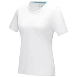 Damska koszulka organiczna Azurite z krótkim rękawem z certyfikatem GOTS kolor biały / M