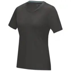 Damska koszulka organiczna Azurite z krótkim rękawem z certyfikatem GOTS kolor szary / XL