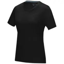 Damska koszulka organiczna Azurite z krótkim rękawem z certyfikatem GOTS kolor czarny / XXL