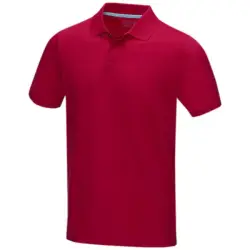 Męska organiczna koszulka polo Graphite z certyfikatem GOTS kolor czerwony / 3XL