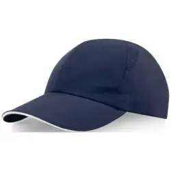 Morion dwukolorowa 6 panelowa czapka GRS z recyklingu o młodzieżowym kroju kolor niebieski /