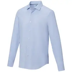 Cuprite męska organiczna koszulka z długim rękawem z certyfikatem GOTS kolor niebieski / XL