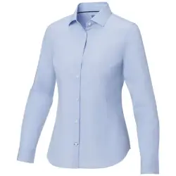 Cuprite damska organiczna koszulka z długim rękawem z certyfikatem GOTS kolor niebieski / XL
