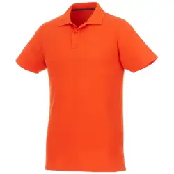 Helios - koszulka męska polo z krótkim rękawem kolor pomarańczowy / M