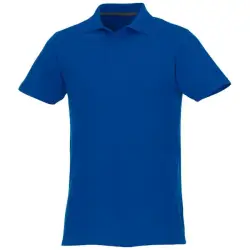 Helios - koszulka męska polo z krótkim rękawem kolor niebieski / XS