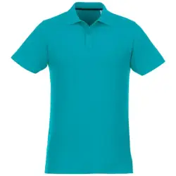 Helios - koszulka męska polo z krótkim rękawem kolor niebieski / XL