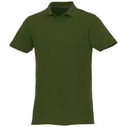 Helios - koszulka męska polo z krótkim rękawem kolor zielony / XXL