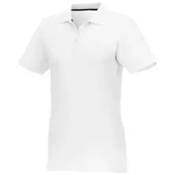 Helios - koszulka damska polo z krótkim rękawem kolor biały / XL