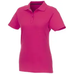 Helios - koszulka damska polo z krótkim rękawem kolor różowy / XL