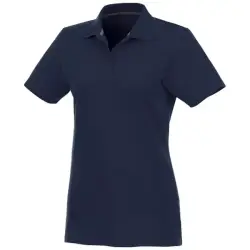 Helios - koszulka damska polo z krótkim rękawem kolor niebieski / XL