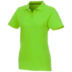 Helios - koszulka damska polo z krótkim rękawem kolor zielony / S