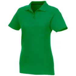 Helios - koszulka damska polo z krótkim rękawem kolor zielony / L
