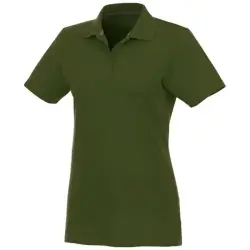 Helios - koszulka damska polo z krótkim rękawem kolor zielony / M