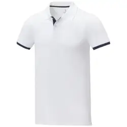 Męska koszulka polo duotone Morgan z krótkim rękawem kolor biały / M