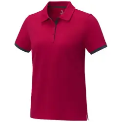 Damska koszulka polo duotone Morgan z krótkim rękawem kolor czerwony / XL