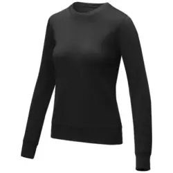 Zenon damska bluza z okrągłym dekoltem kolor czarny / 3XL