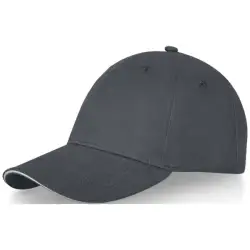 6-panelowa czapka baseballowa Darton kolor szary